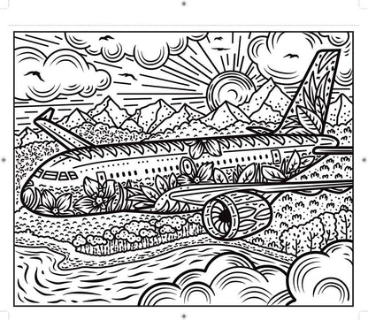 Usborne: Planes and Helicopters Magic Painting Book