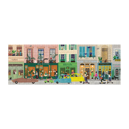 Galison: Parisian Life 1000 Piece Panoramic Puzzle