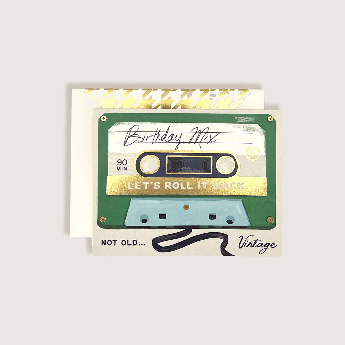 Birthday Mix Cassette Tape Card 