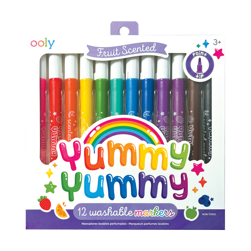 Ooly: Yummy Yummy, Fruit Scented Markers (Set of 12)