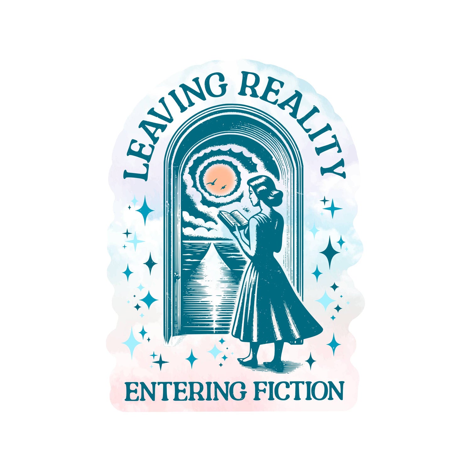 Leaving Reality, Entering Fiction Sticker