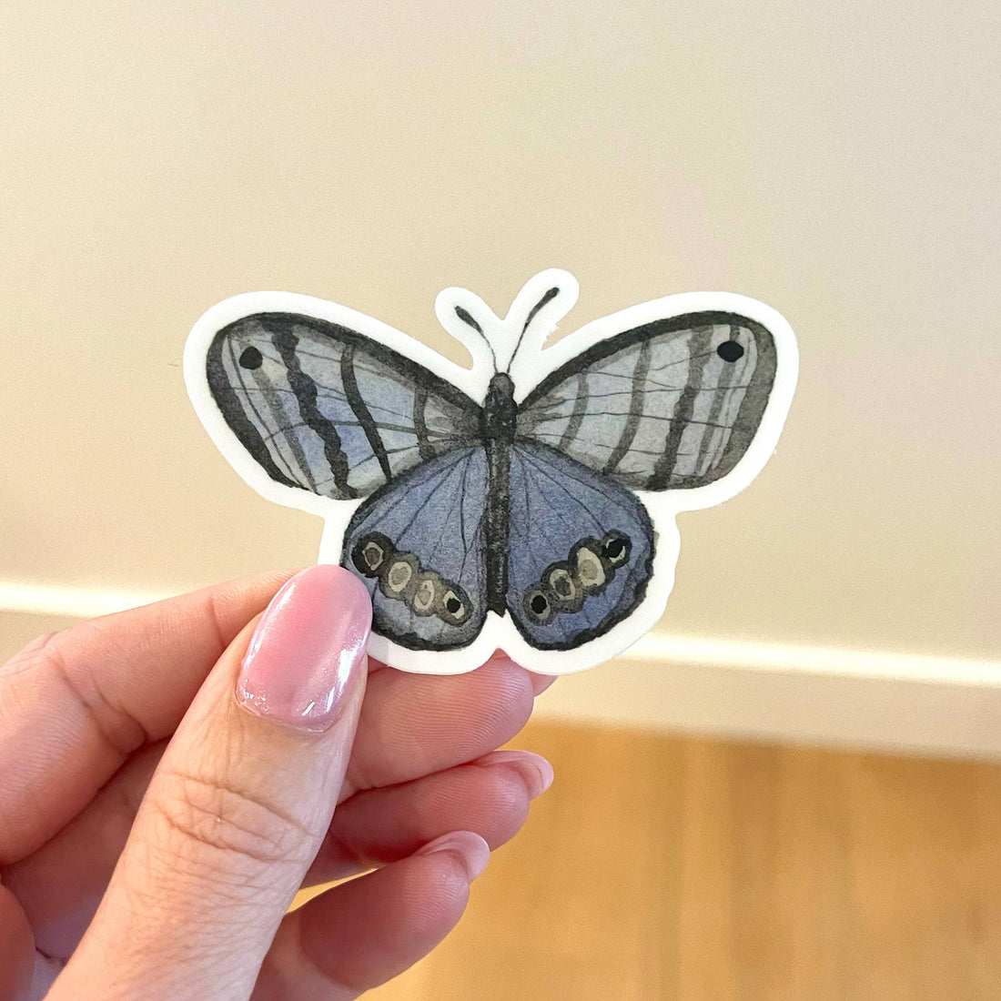 Blue Butterfly Sticker