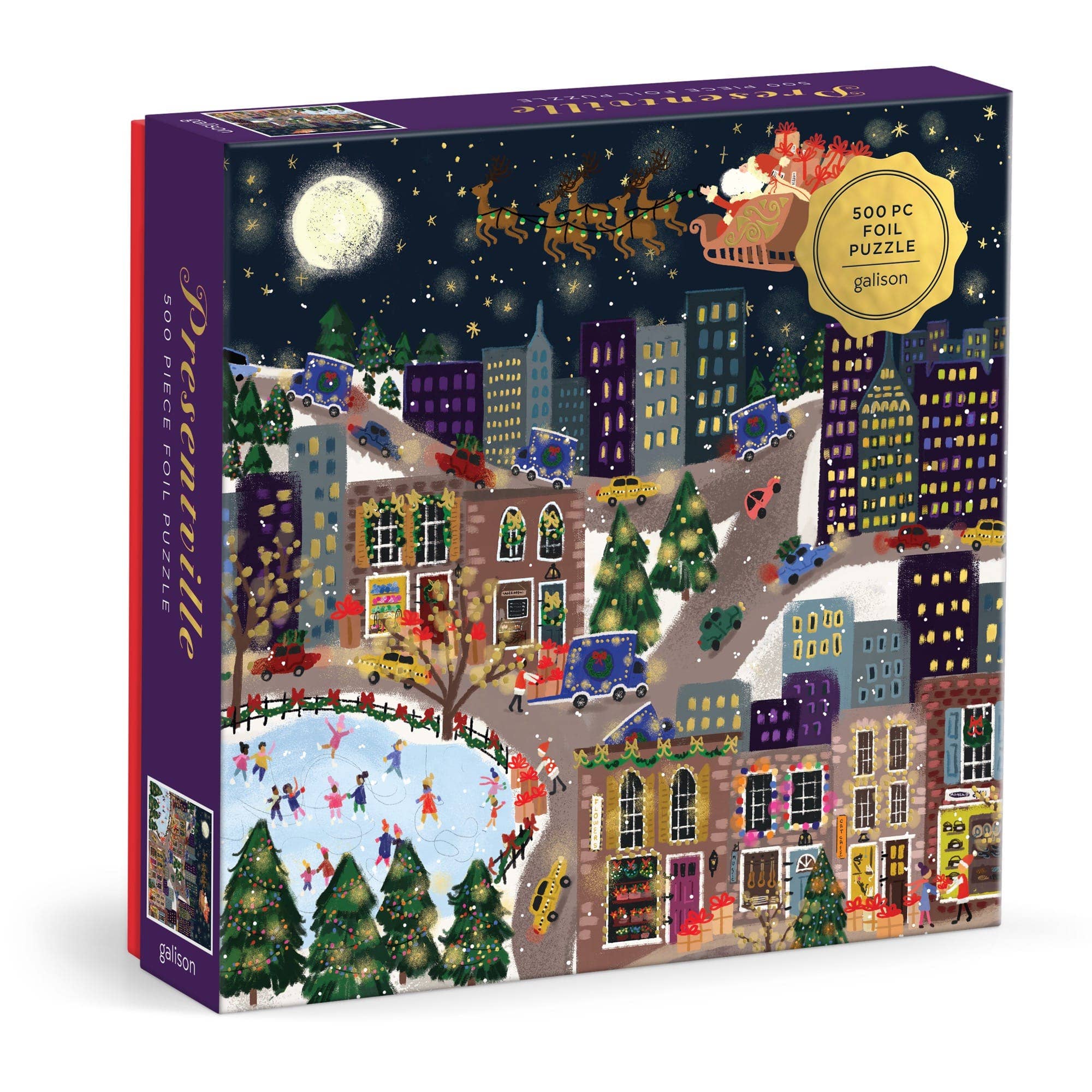 Galison: Joy Laforme Presentville 500 Piece Foil Puzzle