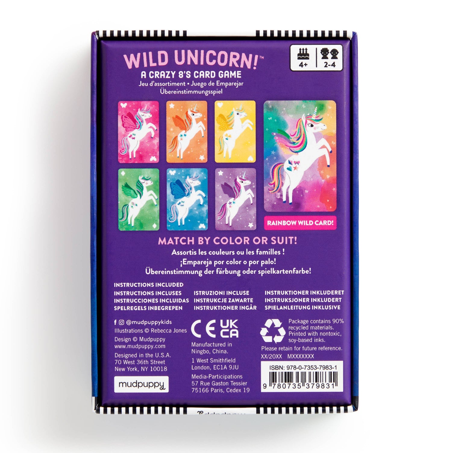 Mudpuppy: Wild Unicorn! Crazy 8&