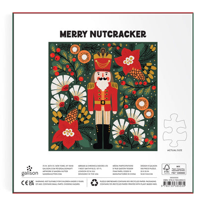 Galison: Merry Nutcracker 500 Piece Foil Puzzle
