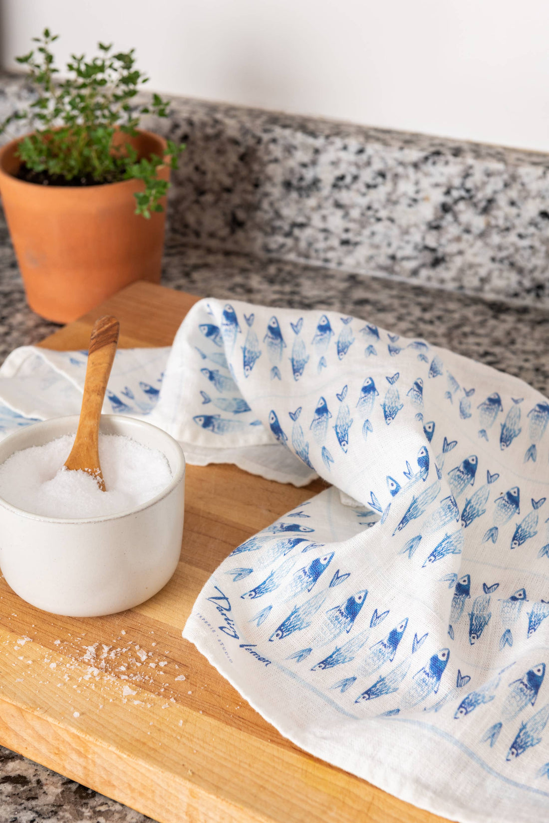 Sardines Kitchen Linen Towel