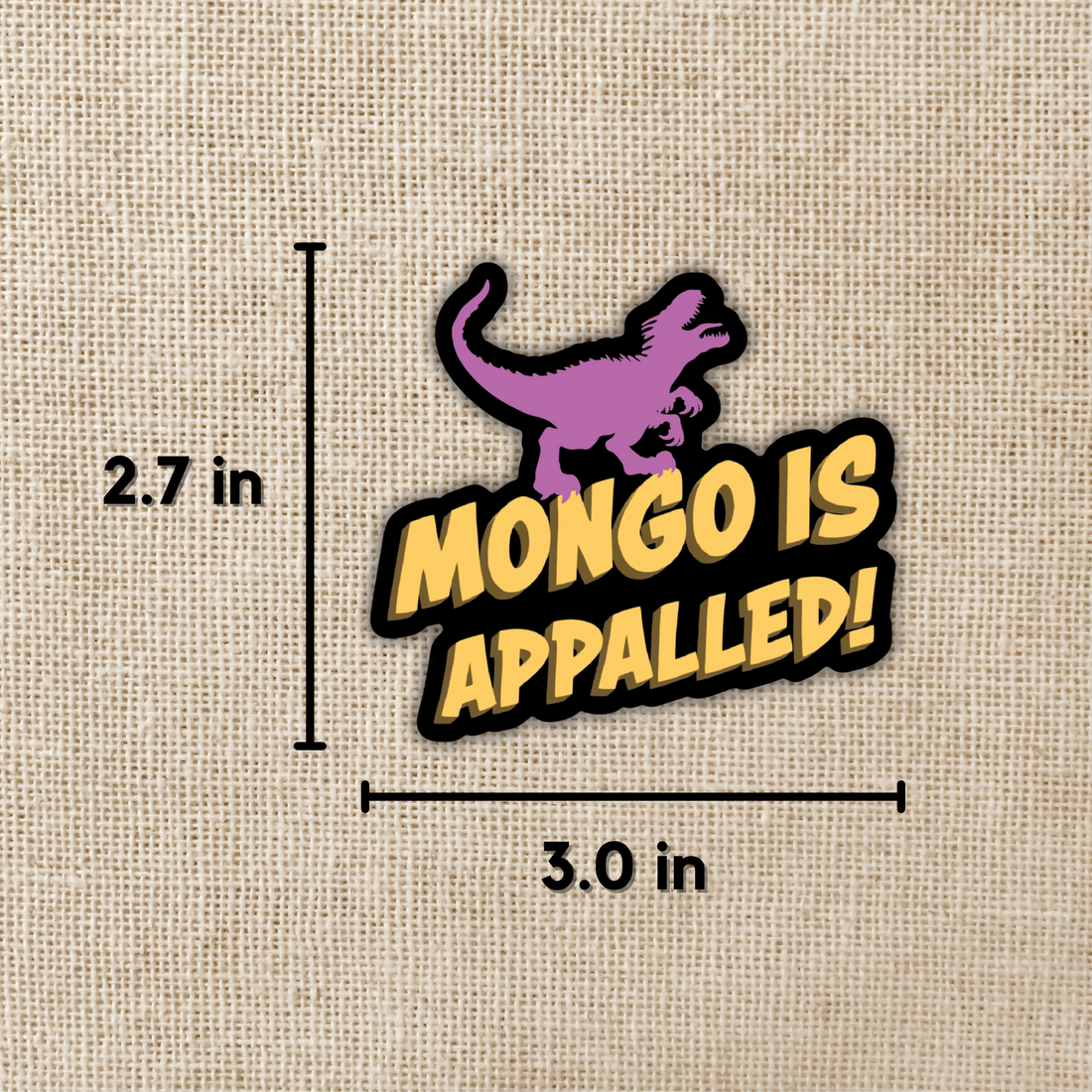Mongo Is Appalled Sticker: Dungeon Crawler Carl