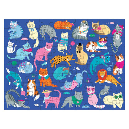 Mudpuppy: Cats &amp; Dogs 100 Piece Double-Sided Puzzle