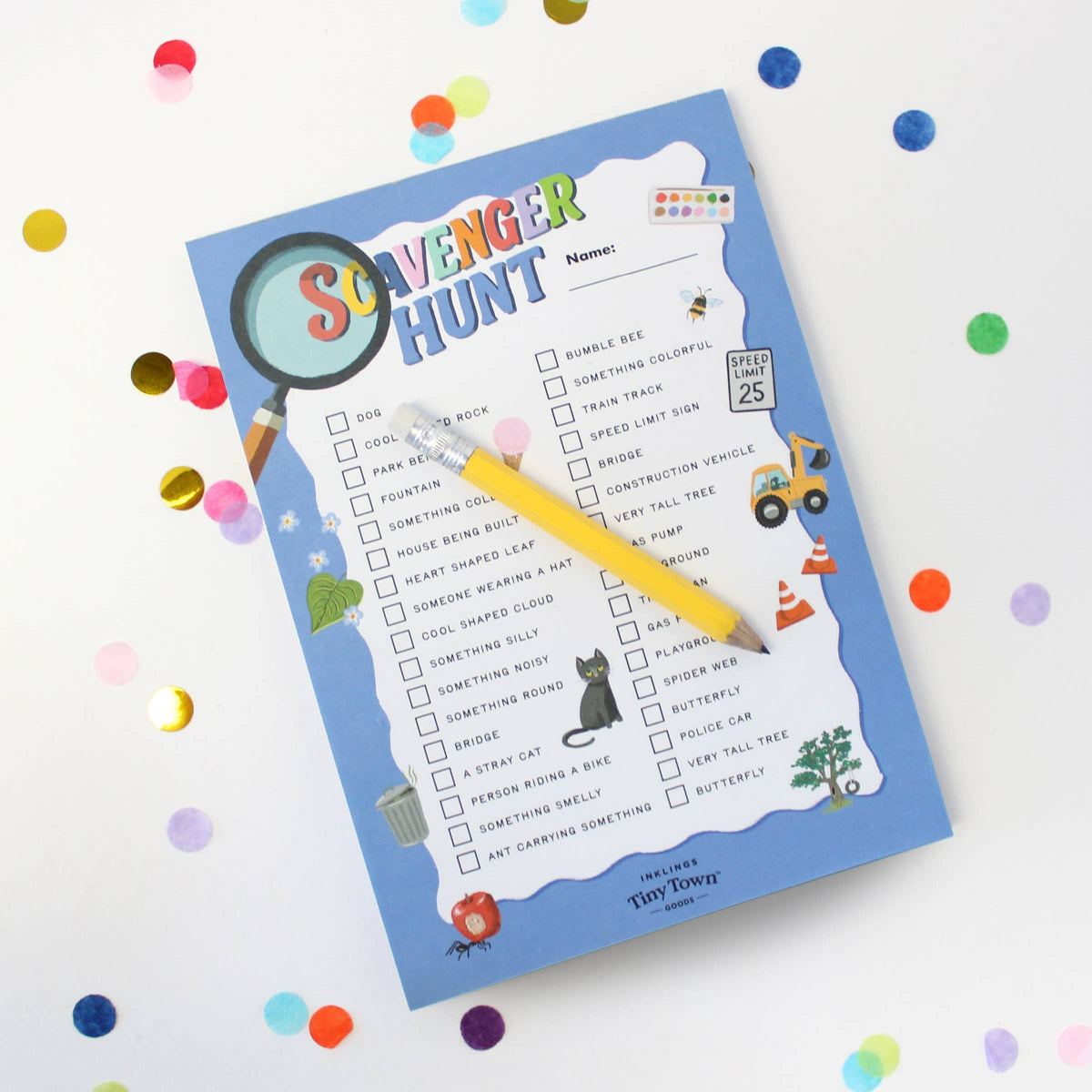 Tiny Town™ Play Notepad - Scavenger Hunt