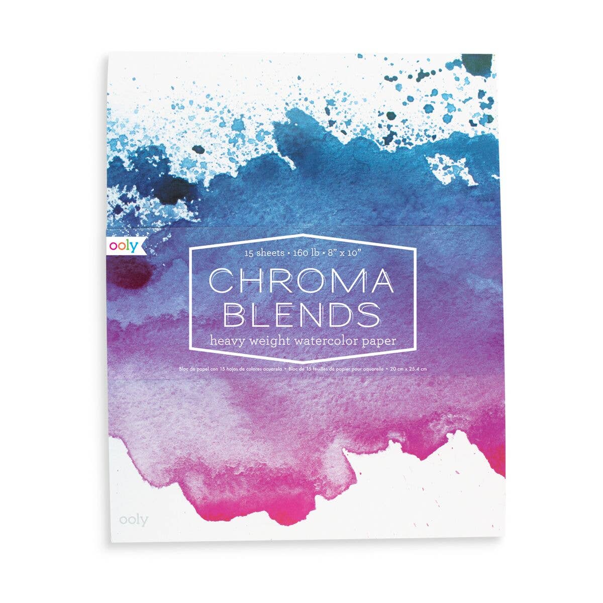 Chroma Blends: Watercolor Pad (8&quot; x 10&quot;; 15 Sheets)