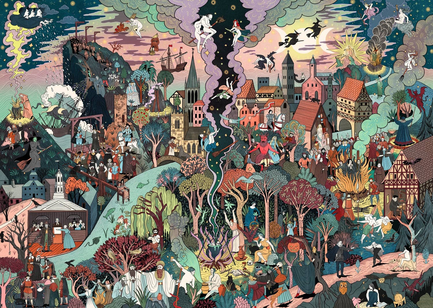 Laurence King: The World of Witches: A Cultural History of Witchcraft in a 1000-piece Puzzle