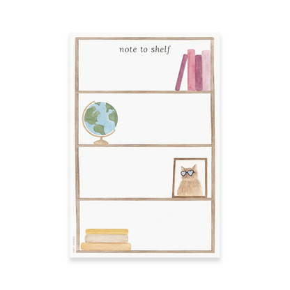 Note To Shelf — Book Pun To-Do List Notepad