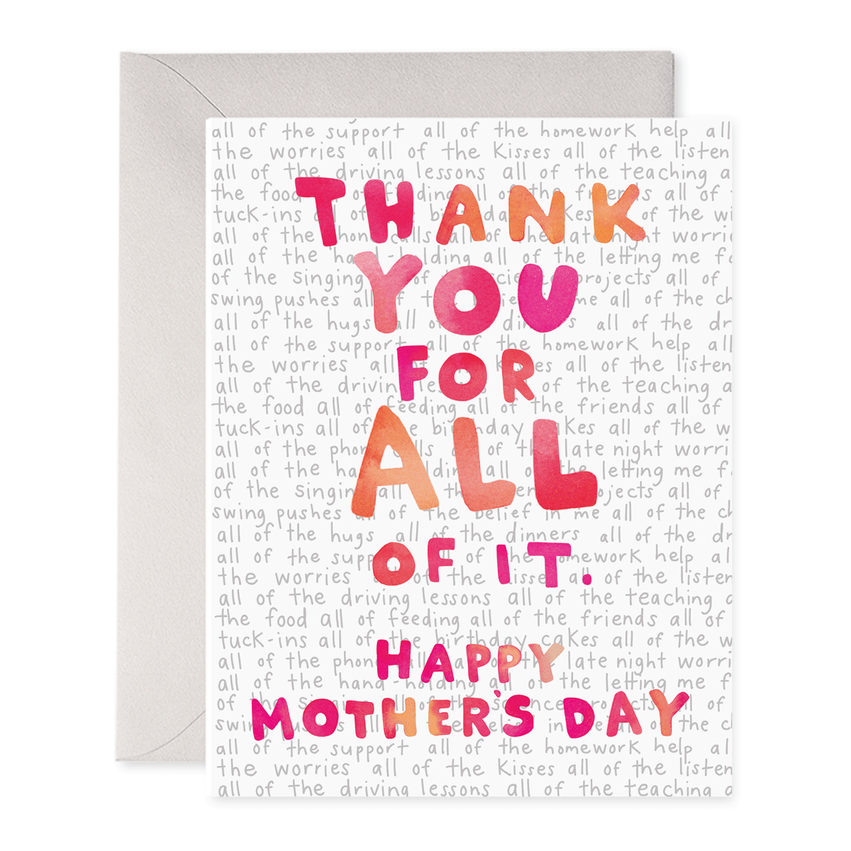 For All Of It Greeting Card