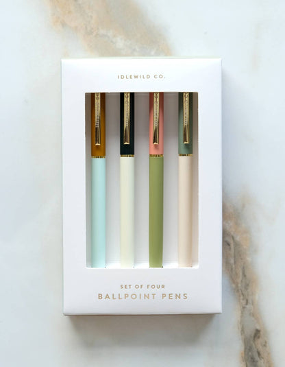 Paris City Pallet Pens, Set of Four