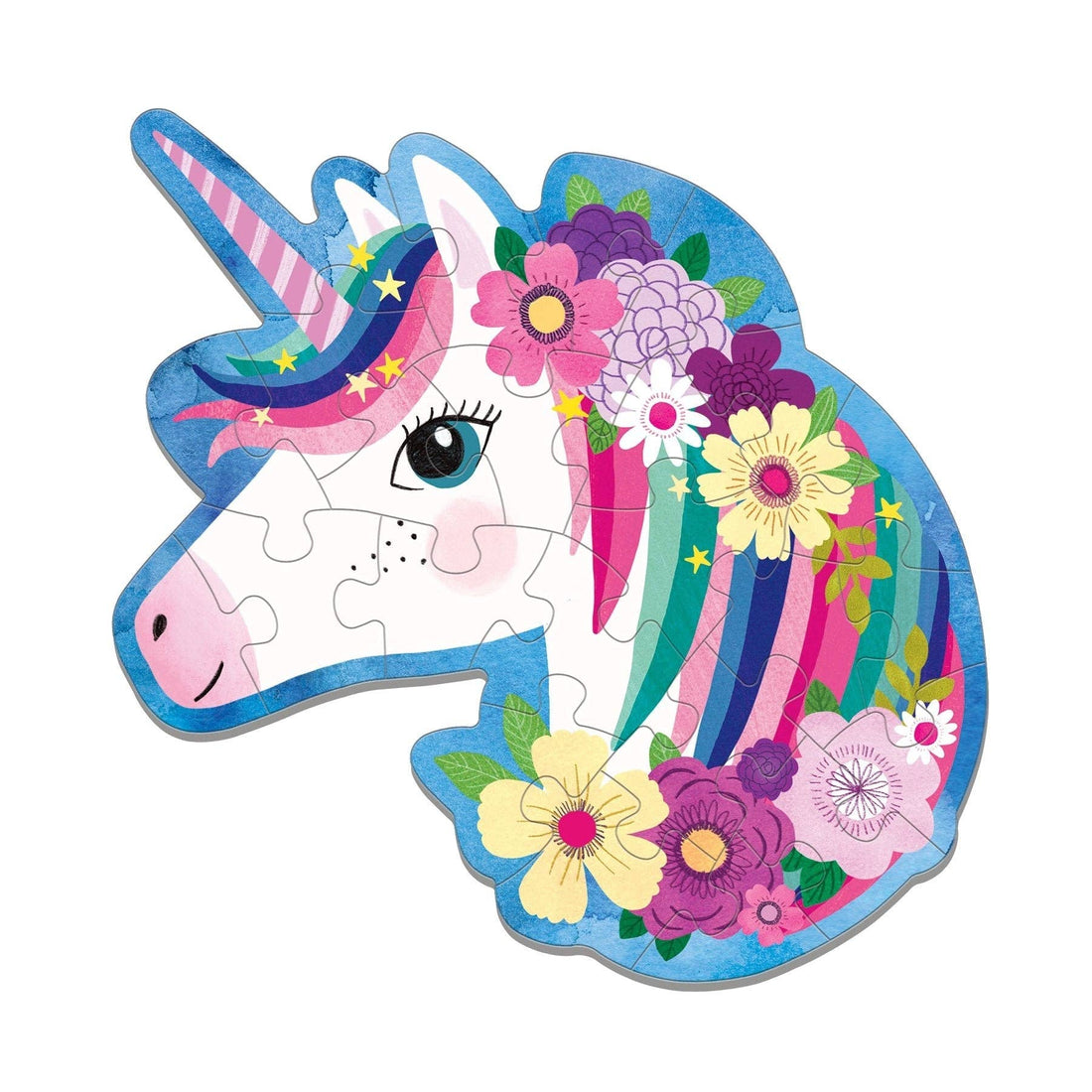 Mud Puppy: Unicorn 24 Piece Shaped Mini Puzzle