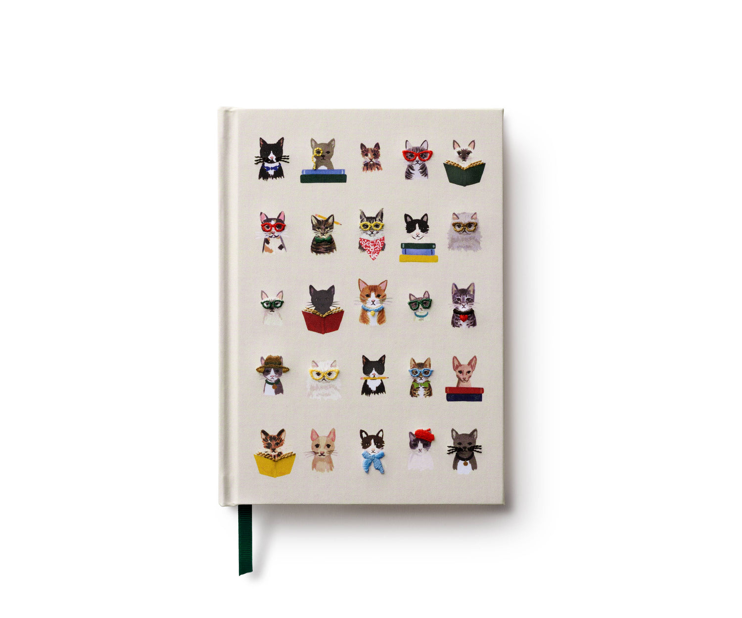 Rifle Paper: Studious Cats Embroidered Journal
