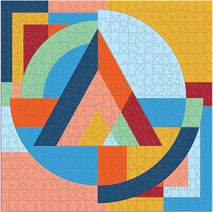 Galison Frank Lloyd Wright Organic Geometry – 500 Piece Multi-Puzzle Puzzle
