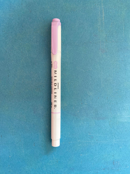Zebra Mildliner Double-Ended Highlighter: Lilac