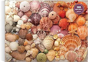 Galison Vibrant Seashells 1000 Piece Puzzle
