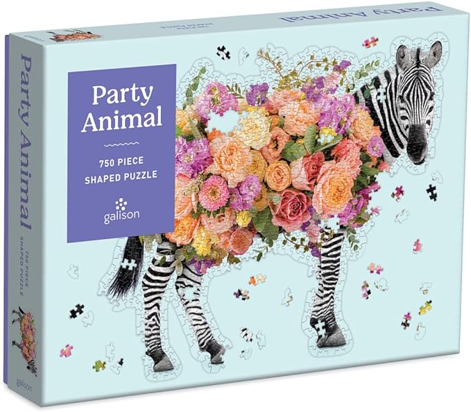 Galison Party Animal 750 Piece Shaped Puzzle