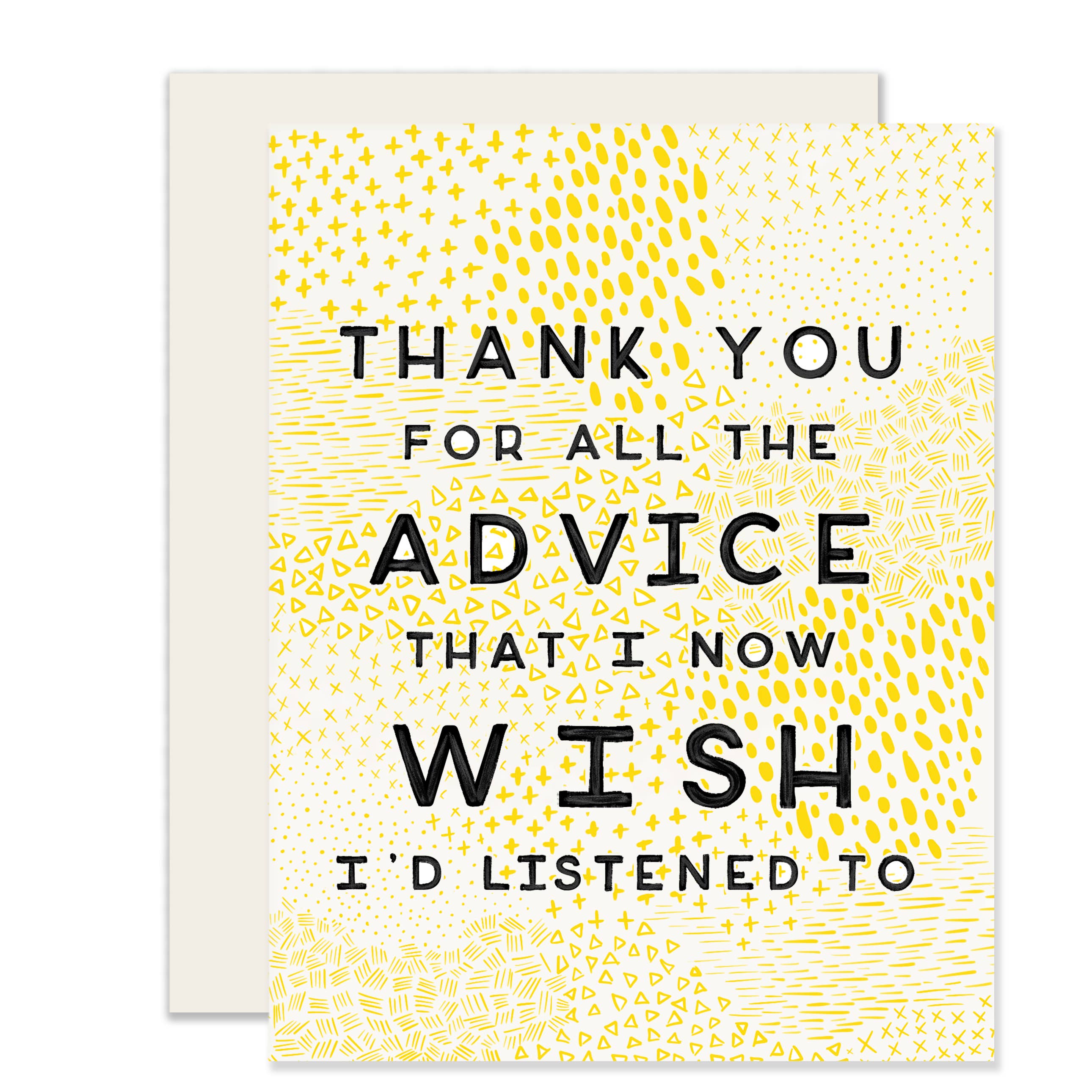 Parental Advice Thank You Card