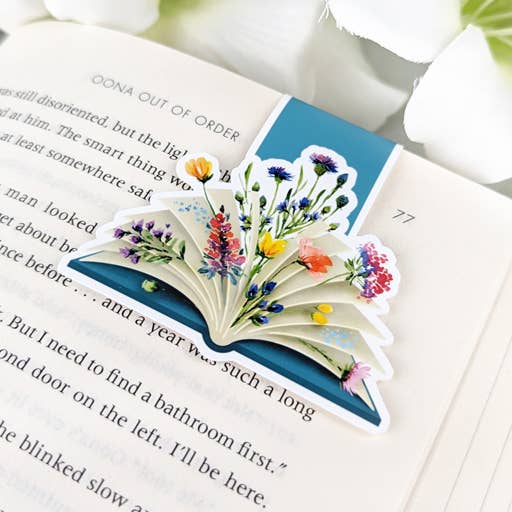 Magnetic Bookmark - Wildflower - Floral Book bookmark