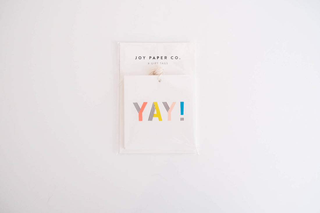 YAY Gift Tags (Set of 8)