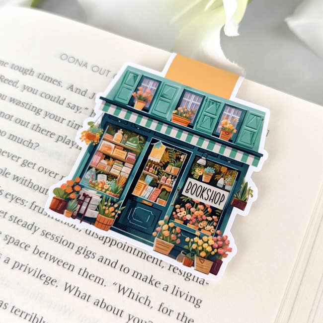 Magnetic Bookmark - Floral Bookstore - Bookshop bookmark