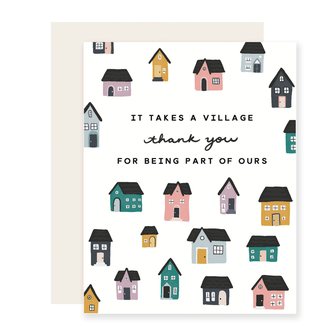 Thank You Village | Thank You Card | It Takes A Village Card