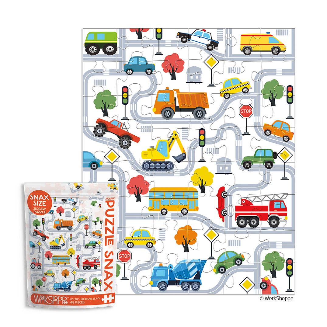 Trucks And Transportation 48 Puzzle Piece Snax