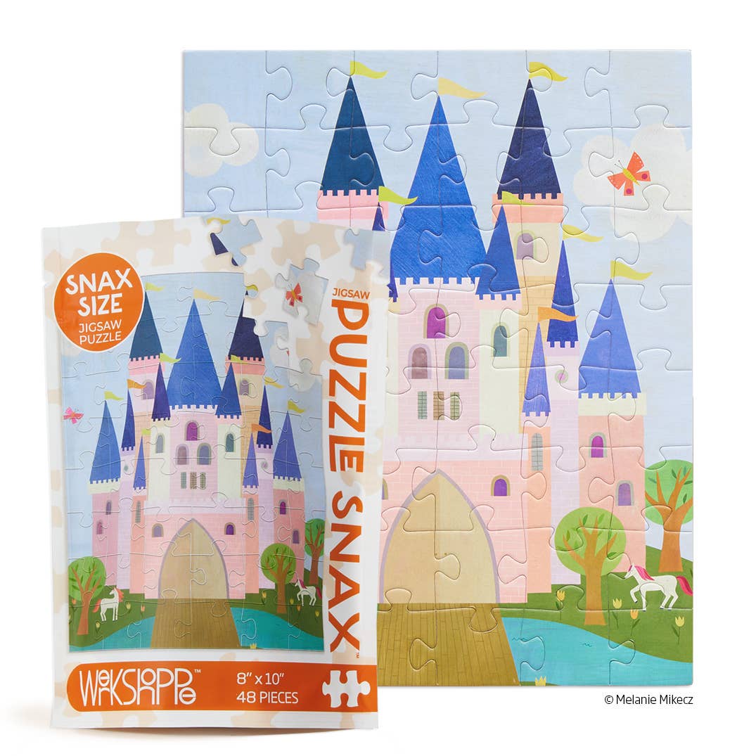 Pink Royal Castle | 48 Piece Kids Puzzle Snax