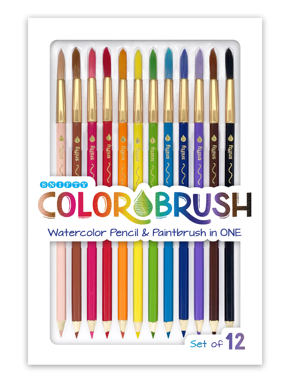 Colorbrush - watercolor pencil/paintbrush - set of 12
